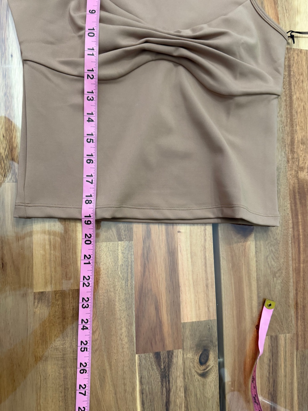 NWT Girlfriend Collective Quinn Twist Tank Top Taupe Brown Sz M - Picture 5 of 6
